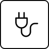 Power plug icon representing the step to plug in the Sonos speaker