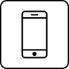 Smartphone icon representing getting setup instructions on the Sonos app