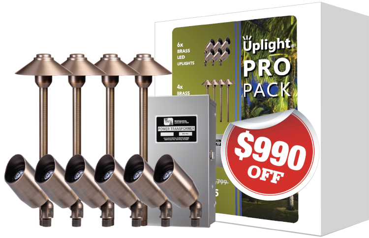 displays price for the uplight propack and shows the box of the lights